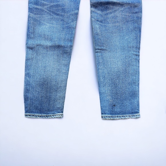 Moussy Vintage MV | Howa Distressed Paint Splatter Sewn Knee Patch Jeans - Picture 7 of 11